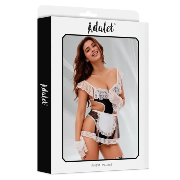 Rylee Disfran Bodysuit, Delantal, Guantes y Liga de Adalet Lingerie