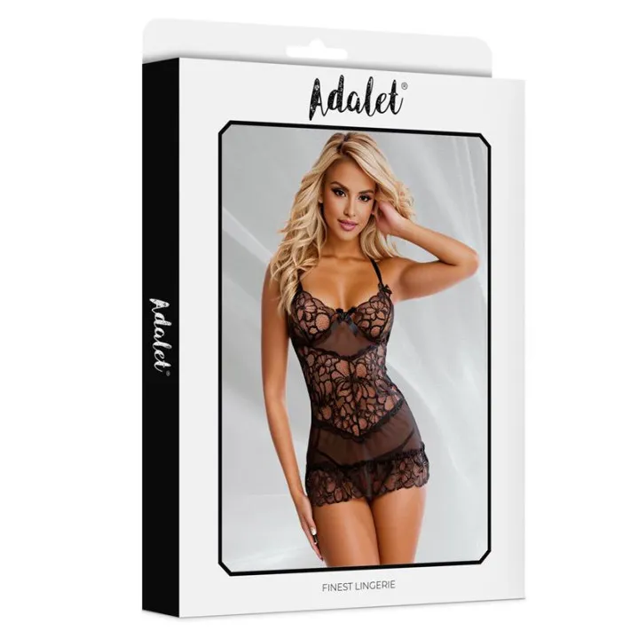 Scarlett Babydoll y Tanga de Adalet Lingerie