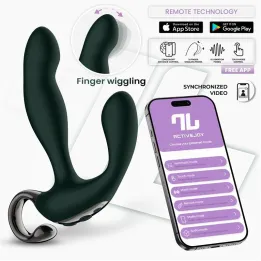 Greeny Masajeador Prostático con Finger Wiggling y APP de Intoyou App Series