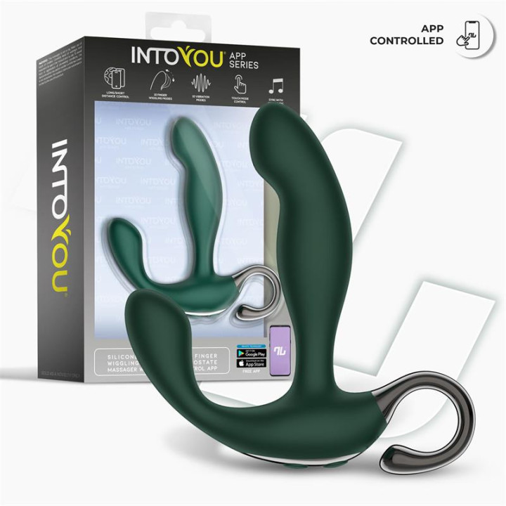Greeny Masajeador Prostático con Finger Wiggling y APP de Intoyou App Series | VibraZon
