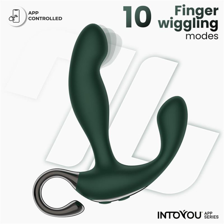 Greeny Masajeador Prostático con Finger Wiggling y APP de Intoyou App Series | VibraZon