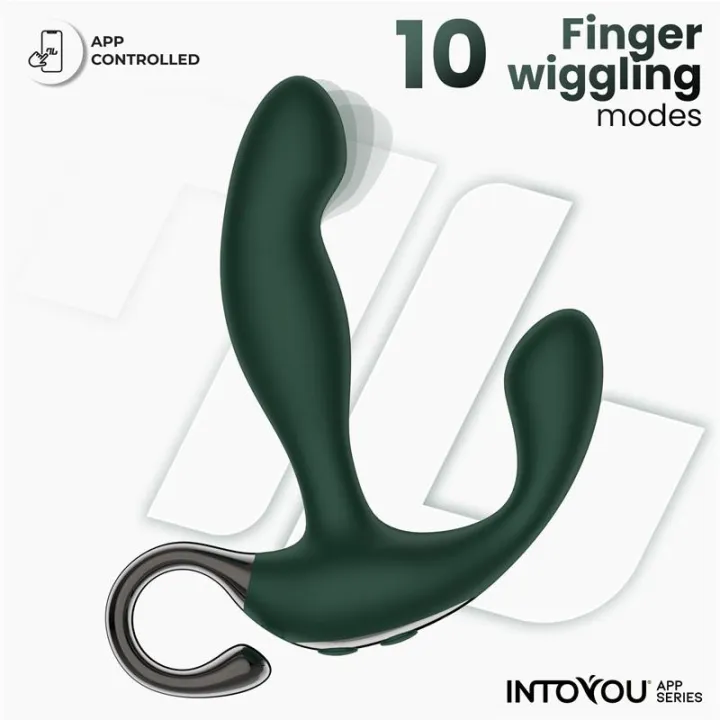 Greeny Masajeador Prostático con Finger Wiggling y APP de Intoyou App Series