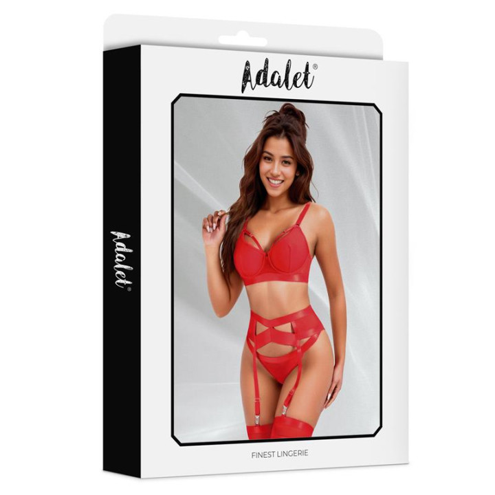 Audrey Set con Liguero de Adalet Lingerie | VibraZon
