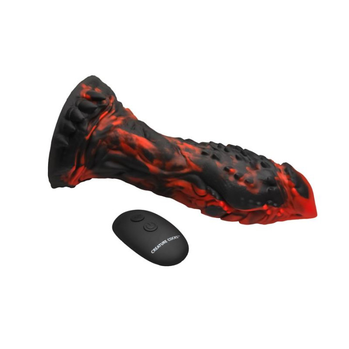 Inferno Cock Dildo con Vibración con Control Remoto de Creature Cocks | VibraZon