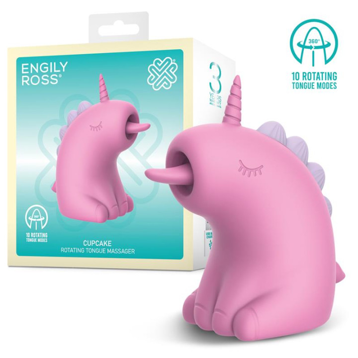 Cupcake Estimulador con Lengua Rotadora 360º de Engily Ross | VibraZon