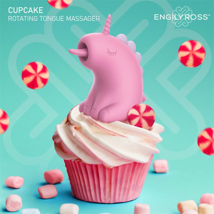 Cupcake Estimulador con Lengua Rotadora 360º de Engily Ross | VibraZon