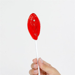 Piruleta de Fresa en Forma de Vagina de Secret Play | VibraZon