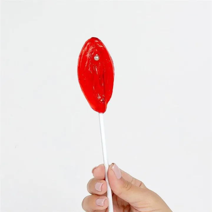 Piruleta de Fresa en Forma de Vagina de Secret Play