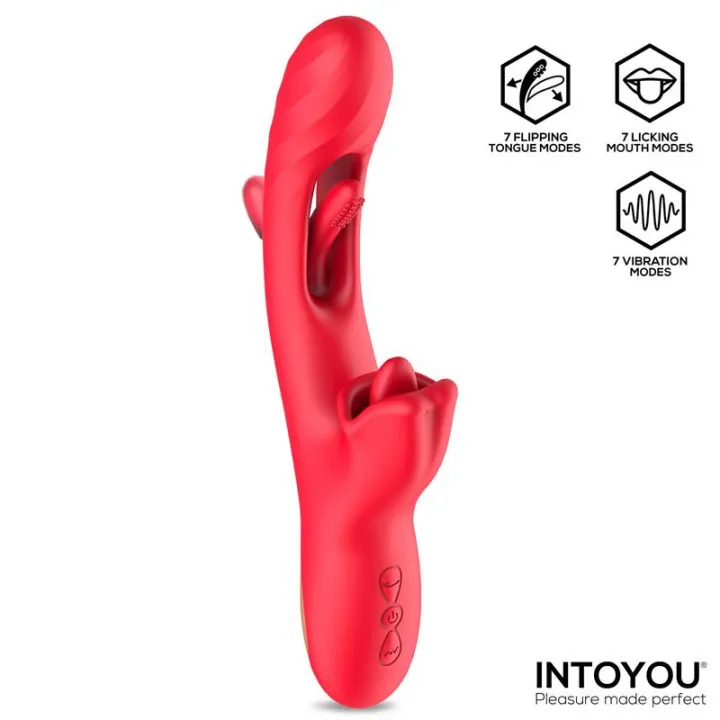 Grant Vibrador con Flipping y Lengua Licking 360º de Intoyou