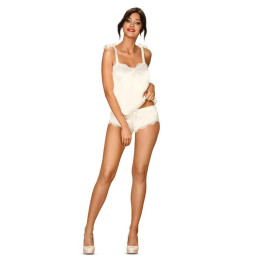 Prima Neve Shortama Set Top y Shorts Blanco de Obsessive | VibraZon