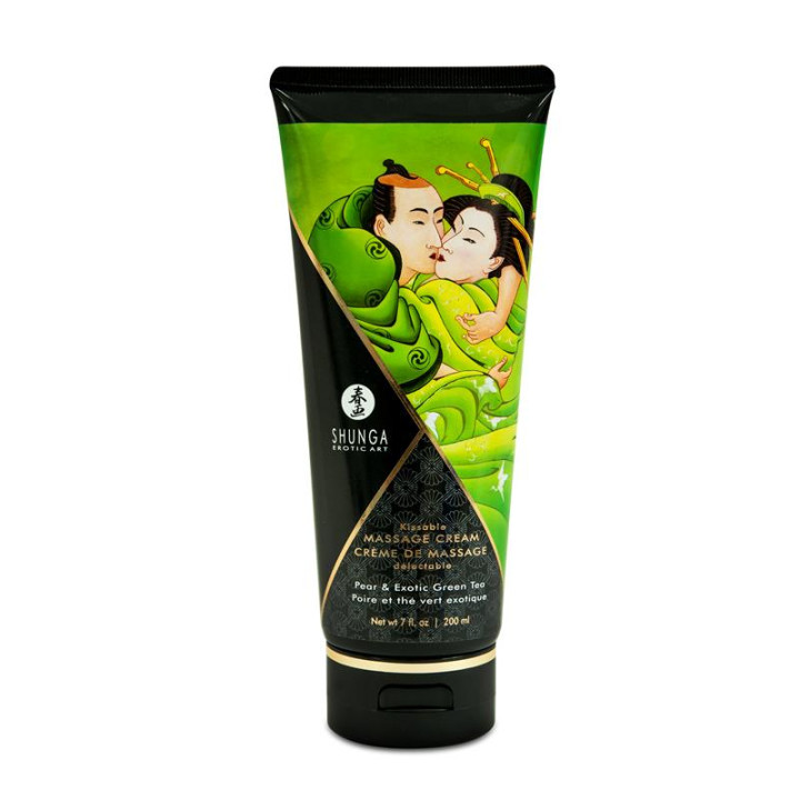 Shunga Crema de Masaje Aroma Té Verde | VibraZon