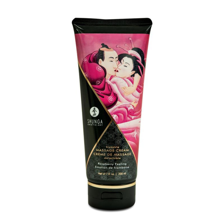 Shunga Crema de Masaje Aroma de Frambuesa | VibraZon
