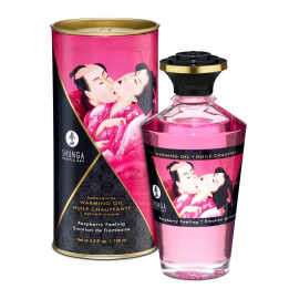 Shunga Aceite de Masaje de Efecto Calor Aroma a Frambuesa | VibraZon