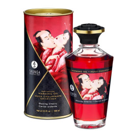 Shunga Aceite de Masaje Efecto Calor Cereza Ardiente | VibraZon