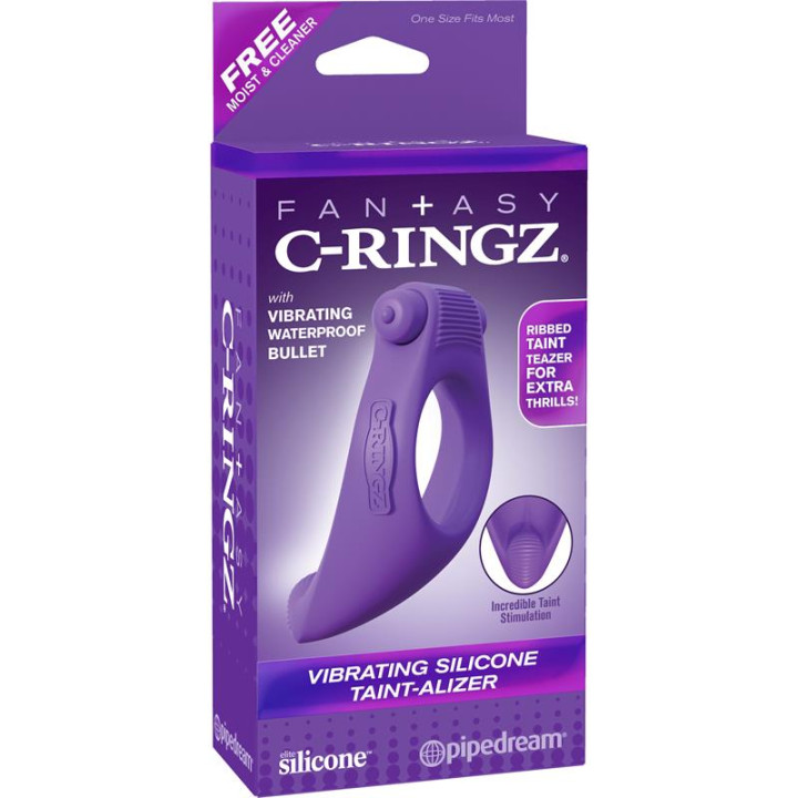 Fantasy C-Ringz Anillo Vibrador de Silicona Taint-Alizer Púrpura | VibraZon