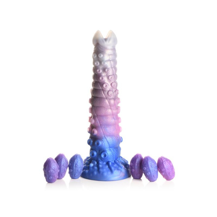 Tenta-Queen Dildo Ovipositor con 6 Huevos de Creature Cocks | VibraZon