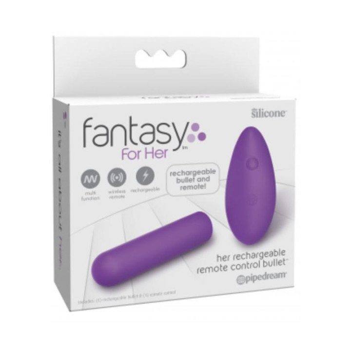 Bala Vibradora Control Remoto Recargable USB de Fantasy For Her | VibraZon