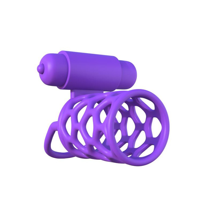 Fantasy C-Ringz Anillo Vibrador Jaula para Parejas Púrpura | VibraZon