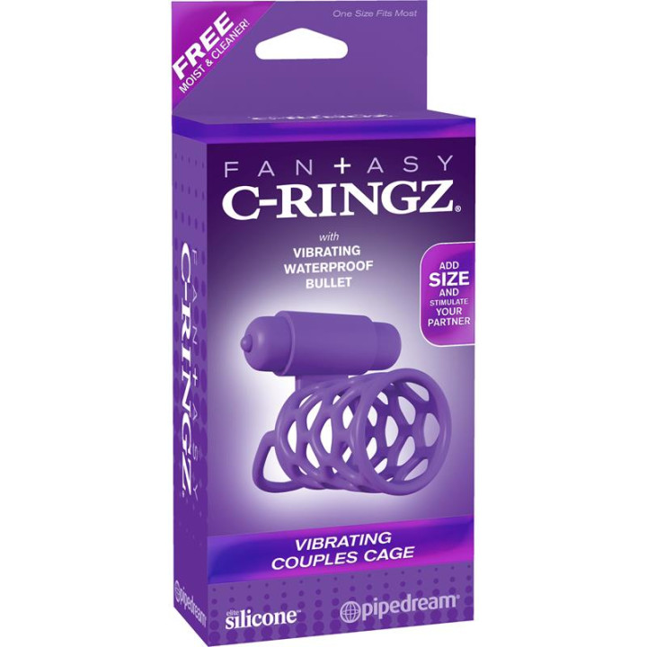 Fantasy C-Ringz Anillo Vibrador Jaula para Parejas Púrpura | VibraZon