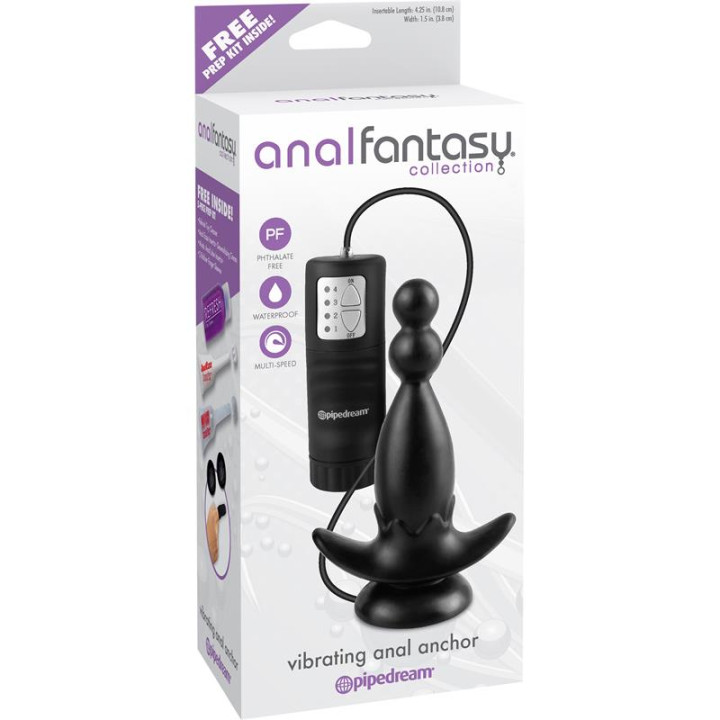 Plug Anal Anal Anchor Negro de Anal Fantasy Collect. | VibraZon