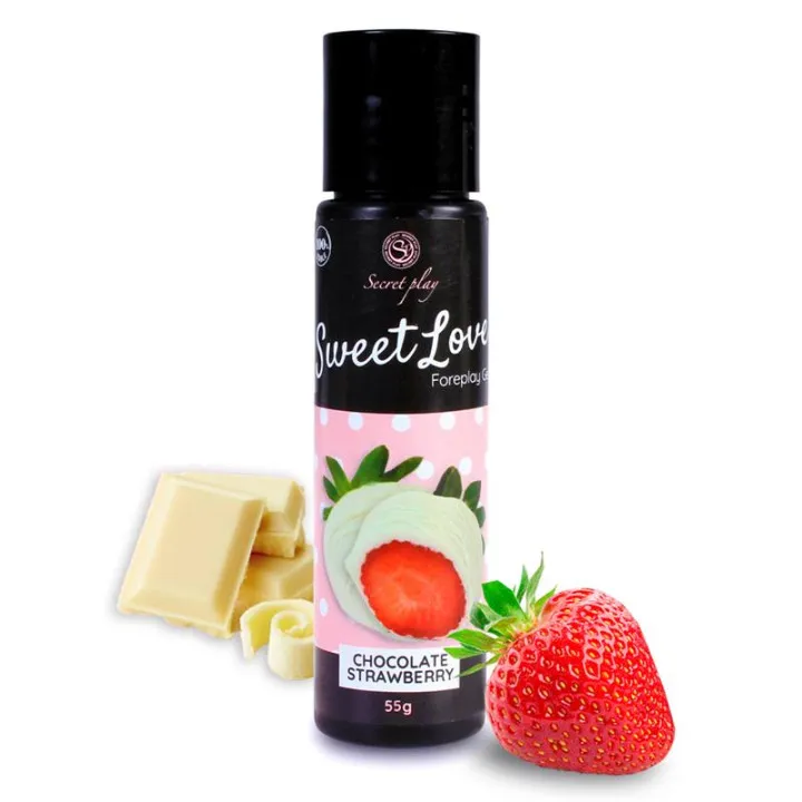 Sweet Love Lubricante Fresa & Chocolate Blanco 60 ml de Secret Play