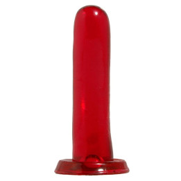 Dildo Smoothy 14 cm Rojo de Basix Rubber Works | VibraZon
