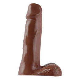 Dildo 20,32 cm Bronceado de Basix Rubber Works | VibraZon