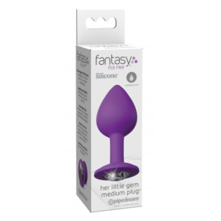 Plug Anal con Gema Talla Mediano de Fantasy For Her | VibraZon