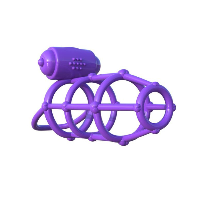 Fantasy C-Ringz Anillo Vibrador Jaula del Clímax Púrpura | VibraZon
