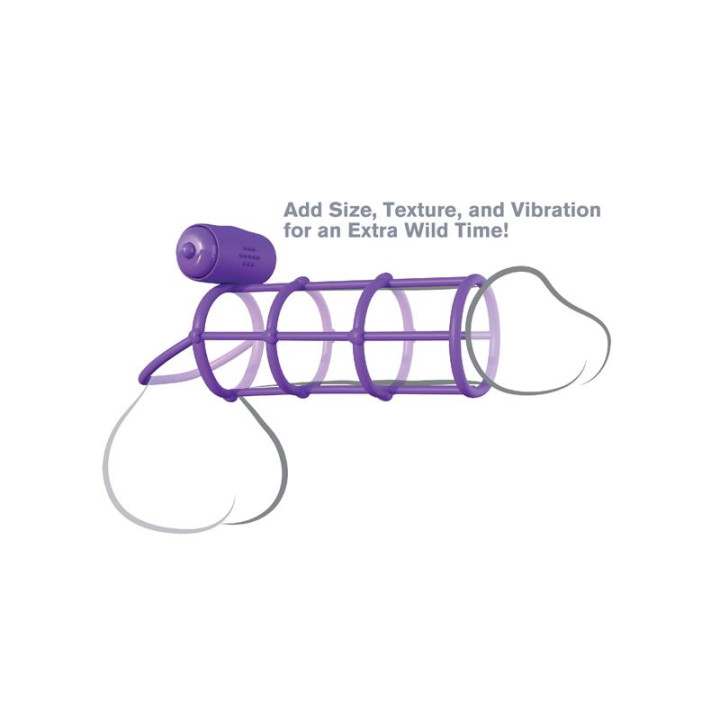 Fantasy C-Ringz Anillo Vibrador Jaula del Clímax Púrpura | VibraZon
