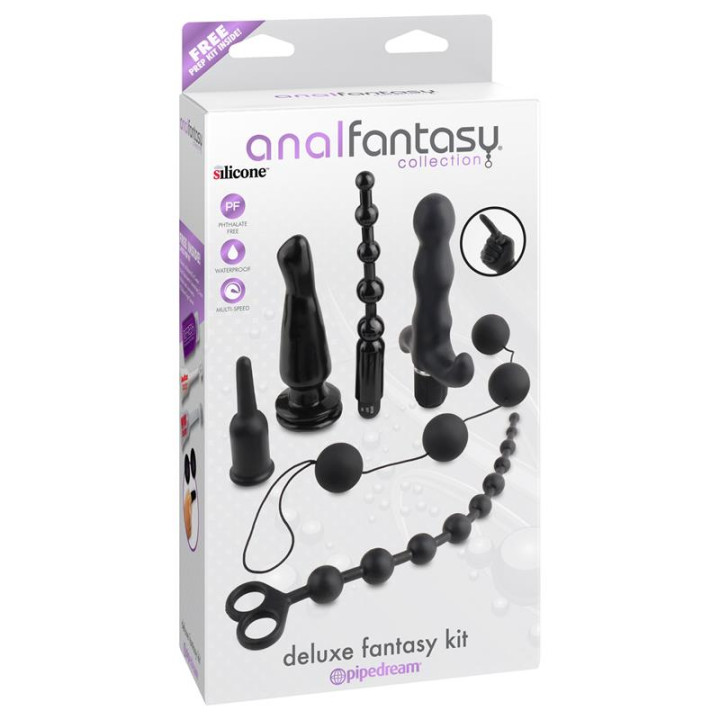 Kit Fantasy Deluxe Negro de Anal Fantasy Collect. | VibraZon