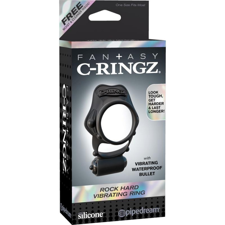 Fantasy C-Ringz Anillo Vibrador Pesado Negro | VibraZon
