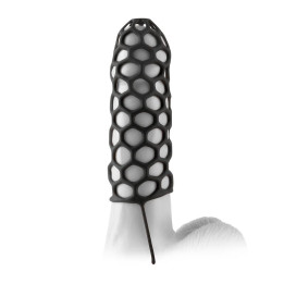 Fantasy X-tensions Silicone Warrior Cock Cage-Bla | VibraZon