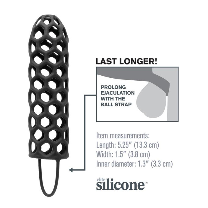 Fantasy X-tensions Silicone Warrior Cock Cage-Bla | VibraZon