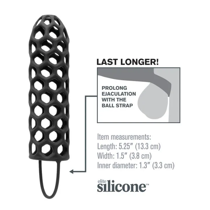 Fantasy X-tensions Silicone Warrior Cock Cage-Bla