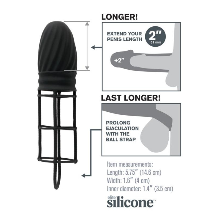 Fantasy X-tensions Silicone Gladiator Extension-B | VibraZon