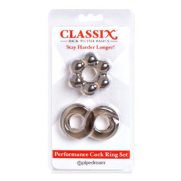 Kit Anillos para el Pene Negro de Classix | VibraZon