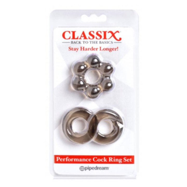 Kit Anillos para el Pene Negro de Classix | VibraZon