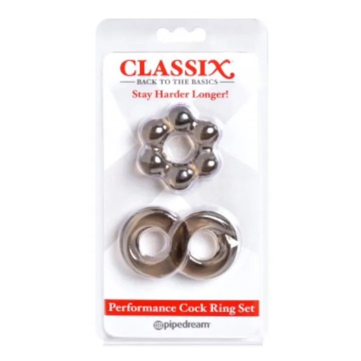 Kit Anillos para el Pene Negro de Classix