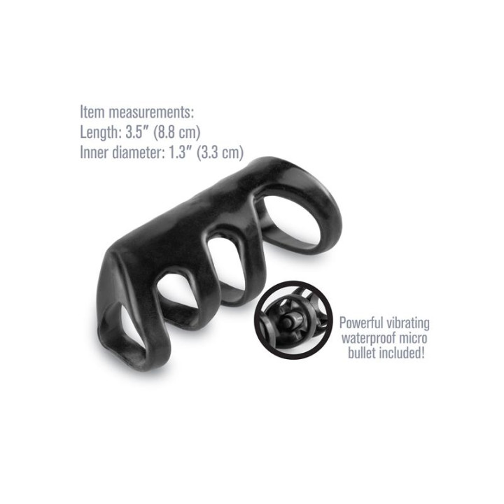 Fantasy X-tensions Vibrating Power Cage-Black | VibraZon