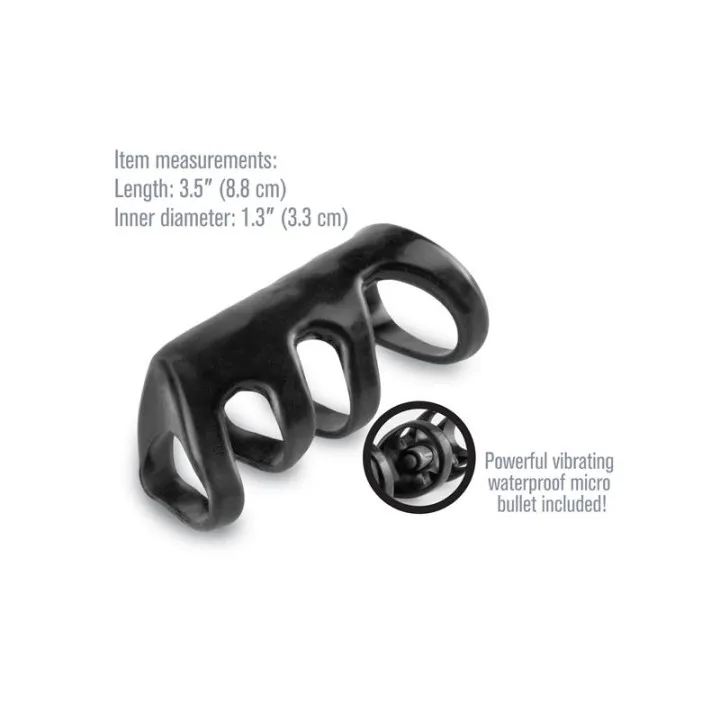Fantasy X-tensions Vibrating Power Cage-Black