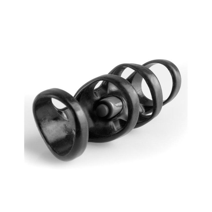 Fantasy X-tensions Vibrating Power Cage-Black | VibraZon