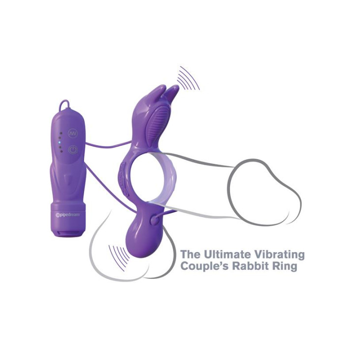 Fantasy C-Ringz Anillo para Él y para Ella Ultimate Rabbit Púrpura | VibraZon