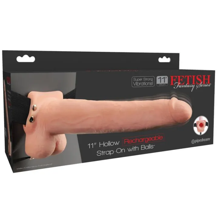 Arnés con Dildo Hueco con Vibración 11 de Fetish Fantasy Series