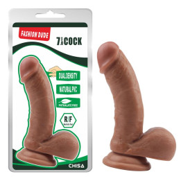 Dildo Dual Density Fashion Dude 17.5 x 4.1 cm Bronceado de Chisa | VibraZon