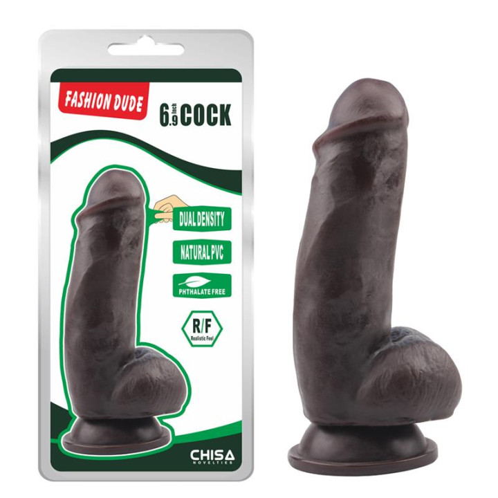 Dildo Dual Density Fashion Dude 17.5 x 4.9 cm Marron de Chisa | VibraZon