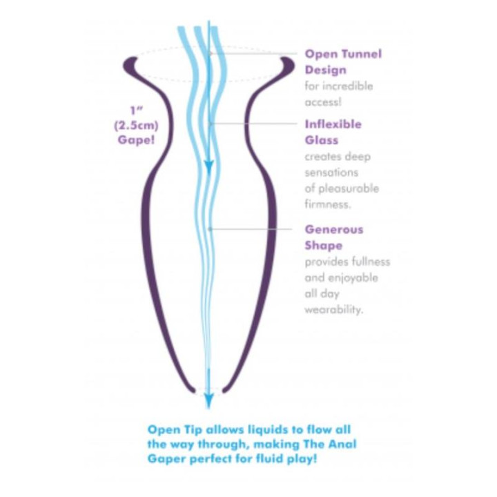 Plug Anal Gaper Grande Transparente de Anal Fantasy Collect. | VibraZon