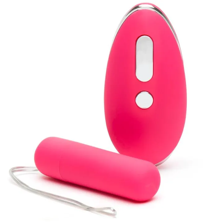 Estimulador de Braguita Control Remoto USB Rosa de Happy Rabbit