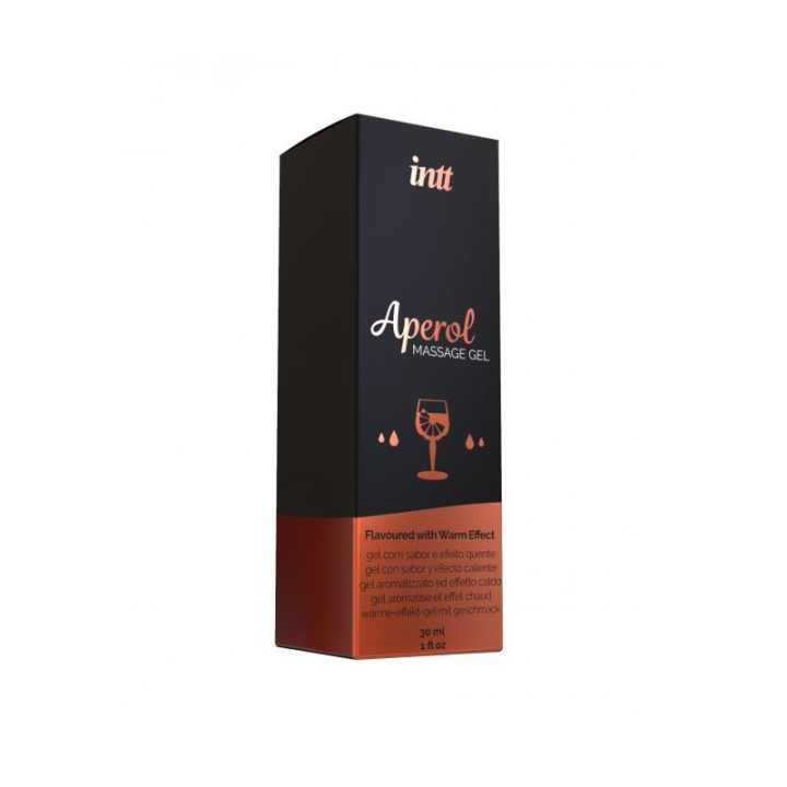 Gel de Masaje Sabor Aperol Efecto Calor 30 ml de Intt | VibraZon