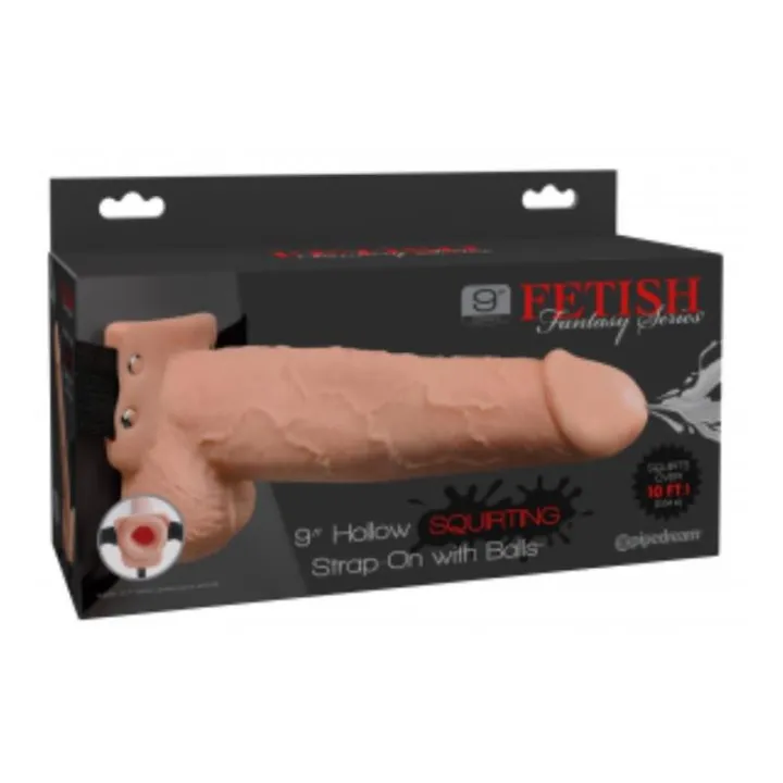 Arnes Elastico con Dildo Hueco 9 Funcion Squirting Natural de Fetish Fantasy Series